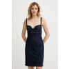 Rifľové šaty Guess ADELAIDA W6RK95.D6881 tmavomodrá L