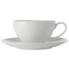 MAXWELL & WILLIAMS Súprava šálok Maxwell & Williams Šálka s tanierikom 4ks 400ml WHITE BASIC