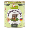 GranataPet Lieblings Mahlzeit 6 x 800 g - hovädzie a bažant s mrkvou, špenátom a svetlicovým olejom