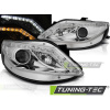 PREDNÉ SVETLÁ DAYLIGHT CHROM s LED SMEROVÝM SVETLOM pre SEAT IBIZA 6J 06.08-12