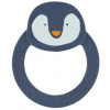 Kousátko ze 100% přírodního kaučuku Mr. Penguin - tučňák - modrý (37-665)