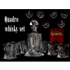 Atelier - Petr Vydra Quadro whisky set - 1x karafa (850 ml) a 6x poháre (340 ml) s 7x s rybami