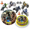 DIGITÁLNA TLAČ Opłatek na tort CROSS MOTOR PITBIKE POSTAVY + TEXT 5
