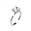 iZlato Forever Obruč z bieleho zlata solitaire pre 2ct diamant Sheridan, 14K CSTM1W-200