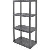 Regál 4-policový plastový 559x356x1262 mm / nosnosť 120 kg TACTIX (320400)