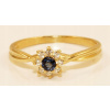 Krúžok gold 585 PRÍRODNÉ ZAFÍR , cubic Zirconia (Krúžok gold 585 PRÍRODNÉ ZAFÍR , cubic Zirconia)