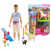 Barbie Doll Ken Dog Trainer Set Gjm34 (Barbie Doll Ken Dog Trainer Set Gjm34)