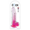 KingCockClear 9 v guľôčkach Ružová