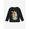 Minymo Chlapčenské tričko s dlhám rukávom čierne Veľkosť: 128