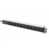 DIGITUS Digitus 10-Outlet Strip Čierna 10 AC zásuvky/AC zásuviek 250 V 2 m (DN-95404)
