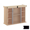 DIVERSA - Stolík pod akvárium MODERN 100x50x77 cm DIVERSA - čierny, rovný