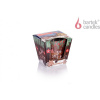 BARTEK Charming Christmas, sviečka v skle, 115g, doba horenia 30 hodín, 2 varianty Baked Apple