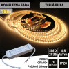 LEDprodukt 15m PROFI LED pásik 70LED/m SMD2835 prúd. driver teplá b. 4,8W/m IP20 24V KOMPLETNÁ SADA