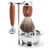 Mühle Vivo Set 4 Plumwood Pure Badger