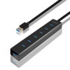 USB Hub Axagon USB / 7x USB 3.0 (HUE-SA7BP) čierny