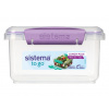Sistema Olovrantový box s príborom To Go Lunch Plus 1,2 l, fialová