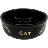Nobby GOLDEN CAT keramická miska pre mačky čierna so zlatým vzorom 13,5x4,5cm/0,25l