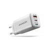 AXAGON ACU-DPQ65W, GaN nabíječka do sítě 65W, 3x port (USB-A + dual USB-C), PD3.0/QC4+/PPS/Apple