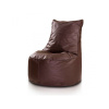 EF1017 Ecopuf Sedací vak ECOPUF - SEAT L - ekokoža E13 - Tmavo hnedá