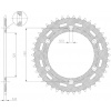 oceľová rozeta SUN1-3547-50, SUNSTAR (50 zubov) HUSABERG, HUSQVARNA, KTM
