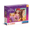 Clementoni: Kocky Disney Princezné - 12 kusov