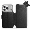 Mobiwear Kožené flip puzdro pre Apple iPhone 17 Pro čierne 5907861324106
