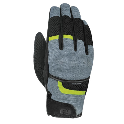 OXFORD rukavice BRISBANE AIR, OXFORD (šedé/černé/žluté fluo) - 2XL