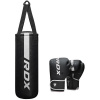RDX Dětský boxovací pytel a rukavice F6 2FT Kara, bílý