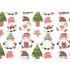 Galanterka Bavlněná látka Vánoční skřítci se stromečkem METRÁŽ