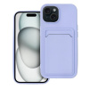 Puzdro gumené Apple iPhone 15 Card fialové