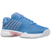 Dámska obuv K-Swiss Hypercourt Express 2 HB Women - silver lake blue/white/orchid pink - Modrý, Tyrkysový (37)