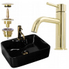 Umývadlo - ČIERNE KELLY UMÝVADLO + LUNGO GOLD REA BATÉRIA (Umývadlo - ČIERNE KELLY UMÝVADLO + LUNGO GOLD REA BATÉRIA)