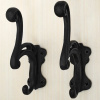 Výprodej Ozdobný litinový věšák ve stylu baroka, dvojitý háček, 12 cm (sada 2 ks) - Outlet