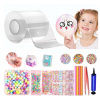SADA NA VÝROBU PÁSKY NANO PÚŠŤAŤ BUBLINY DIY Blow Bubble Obojstranná