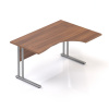 Lenza Ergonomický stôl Visio 140 x 100 cm, pravý, orech