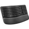 Logitech klávesnice Wave keys - bezdrátová/bluetooth/ergonomická/CZ/SK - grafitová