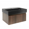 Swiss aqua technologies Koupelnová skříňka s umyvadlem SAT Evolution 78x30x44,8 cm ořech mat SATEVO80NAU2B