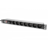 DIGITUS Digitus DN-95407-FR napäťová distribučná jednotka (PDU) 7 AC zásuvky/AC zásuviek 1U (DN-95407-FR)