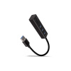 AXAGON HMA-CR3A, USB 3.2 Gen 1 hub, porty 3x USB-A + čtečka karet SD/microSD, kovový, kabel USB-A 20 (HMA-CR3A)