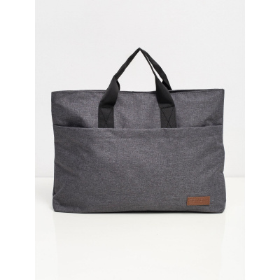 Large grey laptop bag šedá One Size Fashionhunters