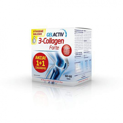 SALUTEM Gelactiv 3-collagen forte 60 + 60 kapsúl ZADARMO - Gelactiv 3-Collagen Forte 120 kapsúl