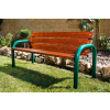 PROFIBA s.r.o. Parková lavička 1500 mm, rúrková konštrukcia, laty z fínskej borovice