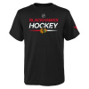 Outerstuff Dětské tričko Chicago Blackhawks NHL Apro Wordmark Ss Ctn Tee Veľkosť: Dětské L (11 - 12 let)
