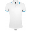 SOL´S PASADENA / Pánska polokošeľa - white/aqua L