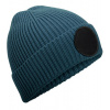 Beechfield Zimná čiapka s kruhovou nášivkou B332R Airforce Blue one size