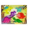 Drevené puzzle, dinosauri; 30x22,5x0,5 cm