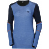 HELLY HANSEN LIFA 75209 / Dámske funkčné tričko s dlhým rukávom z merino vlny - navy/stony blue XXL
