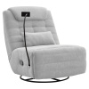 Luxusné otočné kreslo hojdacie, svetlosivá, UMBRO