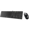 Genius SlimStar C126 COPILOT sada klávesnice drôtová (USB) CZ/SK, čierna s optickou myšou, nízko profilová 31330007413