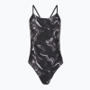 Dámske jednodielne plavky TYR Durafast Elite Waveform Cutoutfit titanium